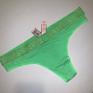 NWT Neon Green Victoria Secret Thong